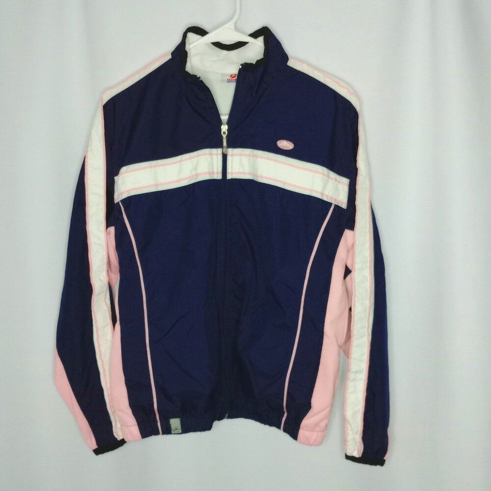 Hanes Sport Performance Jacket Windbreaker Full Zipper Pockets Youth Girls XL